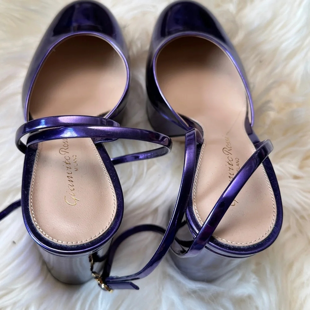 Gianvito Rossi 110mm Dua metallic platform pumps